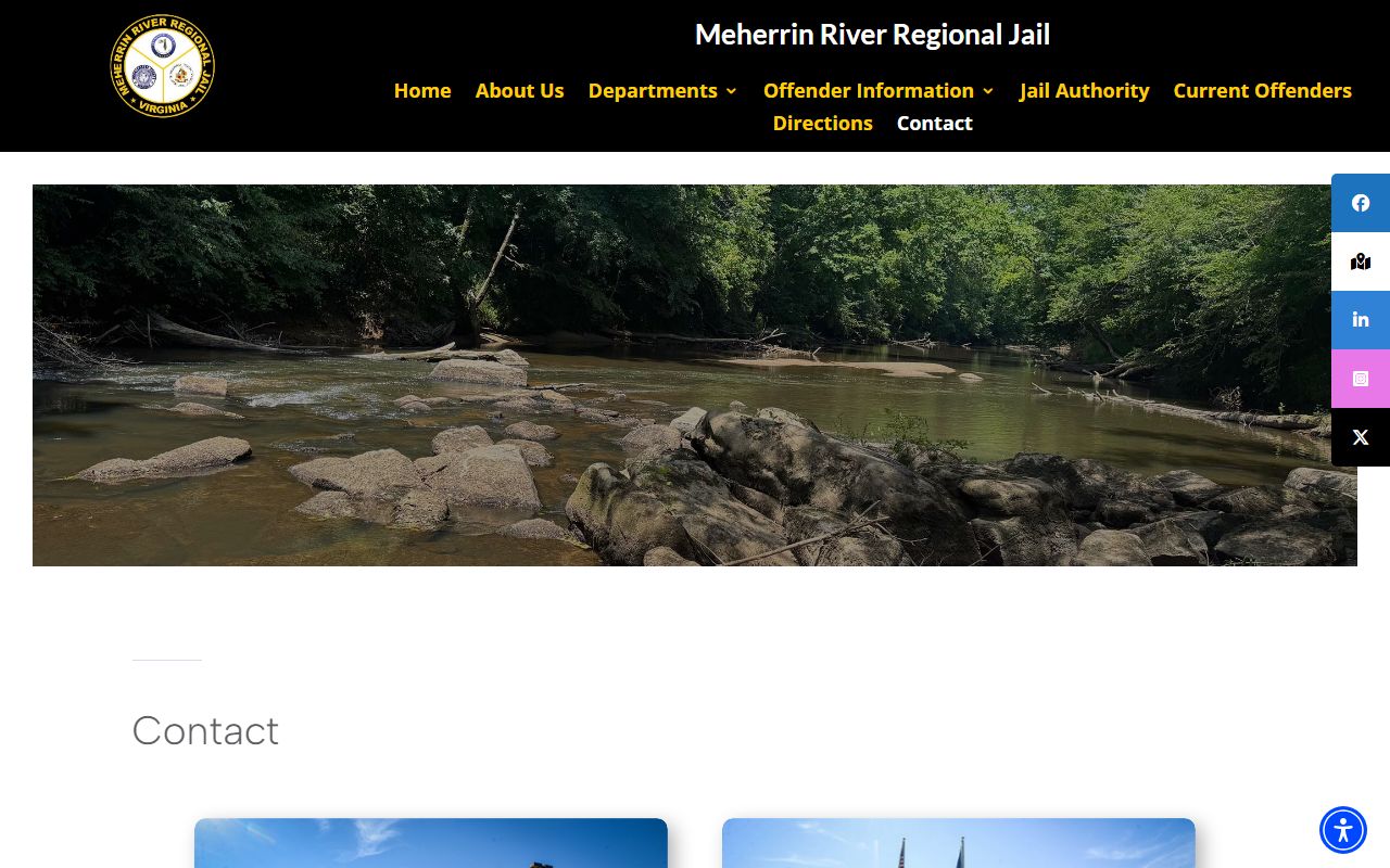Dinwiddie County jail mugshots MRRJ contact and records request page
